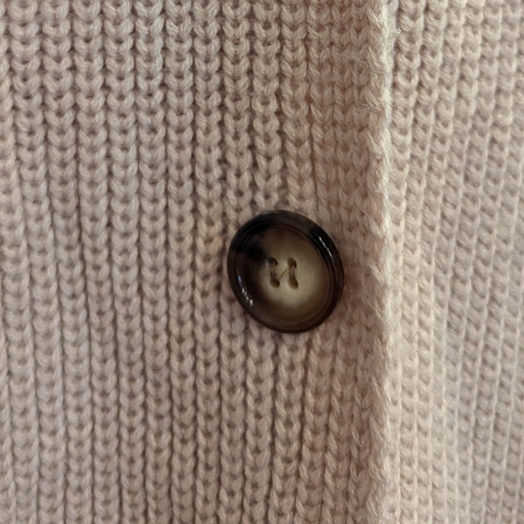 Open Front Oversized Pink Knit Cardigan - Picture 3 of 6